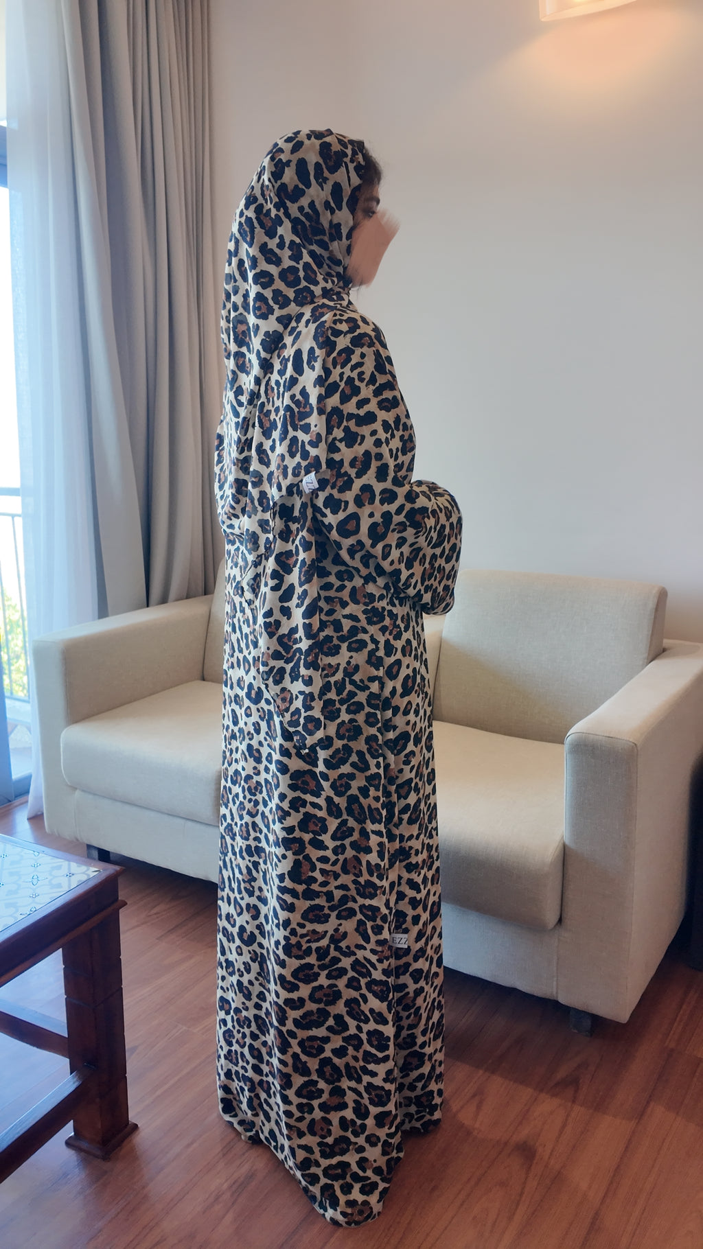 ZARA  Leopard Print Abaya by EZZAH