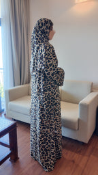 ZARA  Leopard Print Abaya by EZZAH