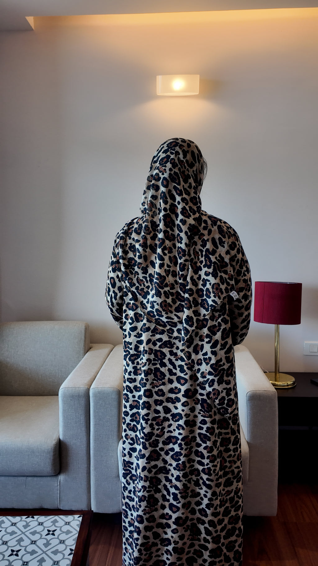 ZARA  Leopard Print Abaya by EZZAH