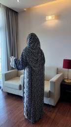 NOOR  Polka Luxe Abaya  by EZZAH