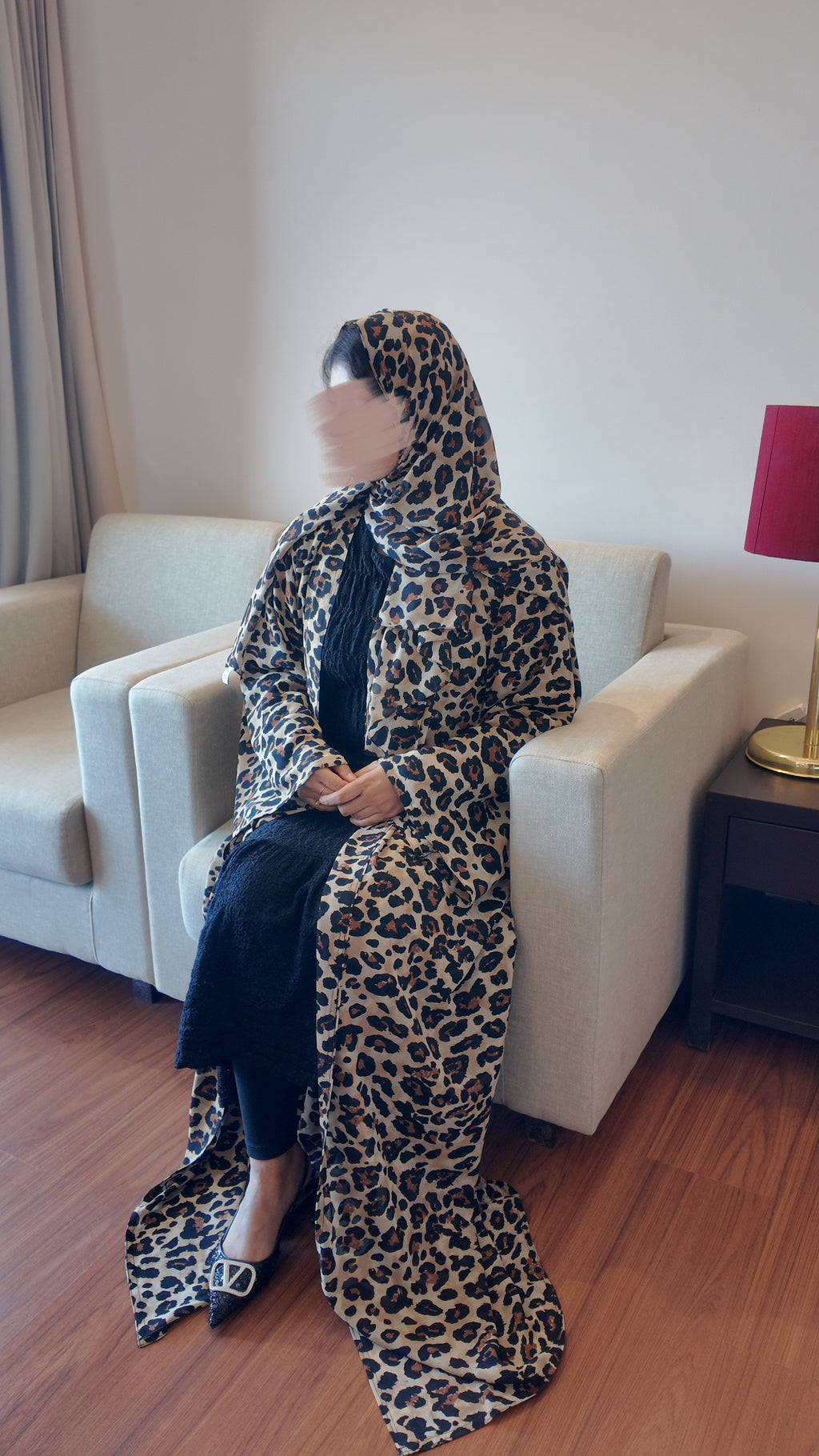 ZARA  Leopard Print Abaya by EZZAH