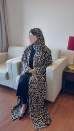 ZARA  Leopard Print Abaya by EZZAH