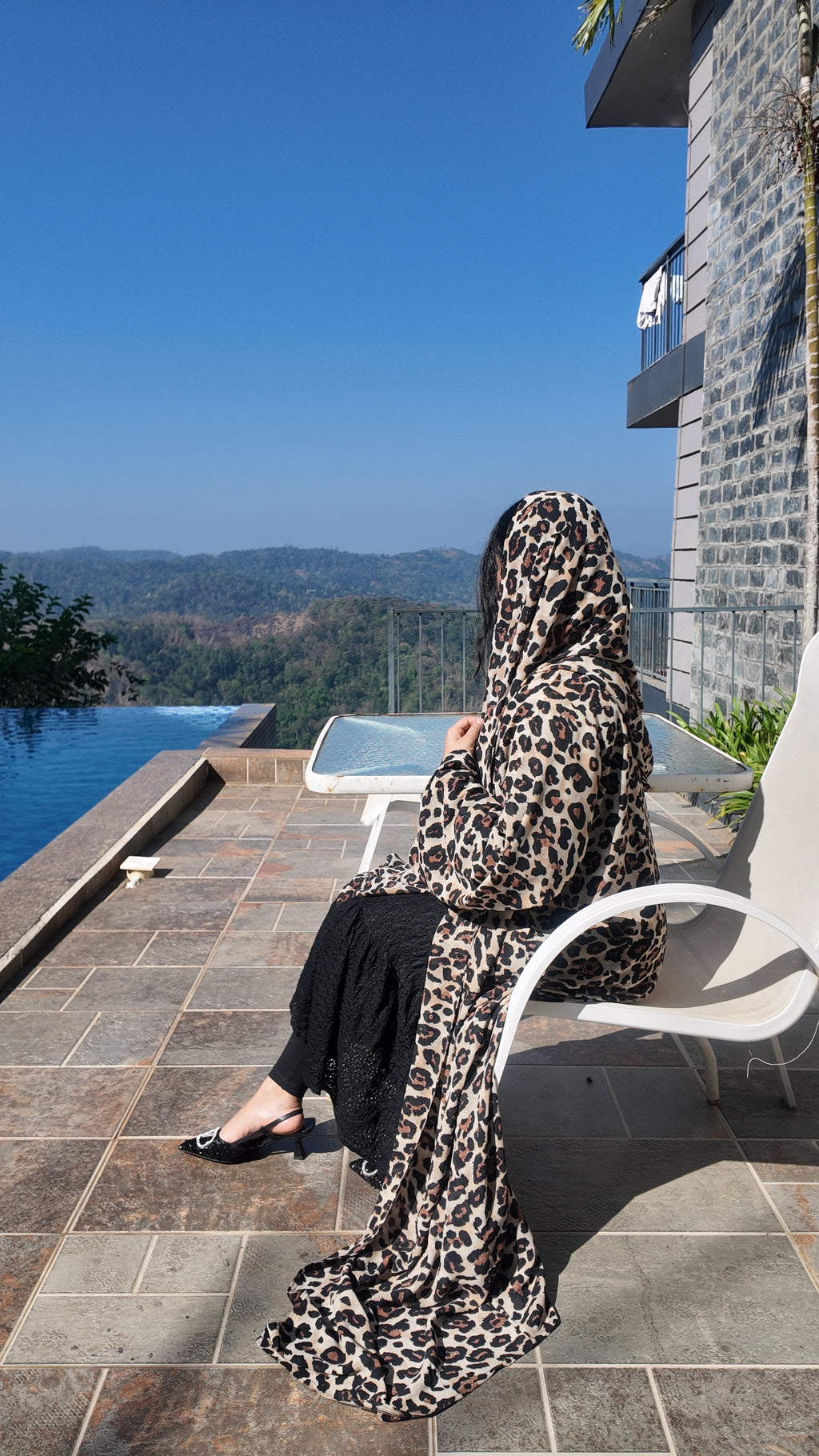 ZARA  Leopard Print Abaya by EZZAH