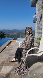 ZARA  Leopard Print Abaya by EZZAH