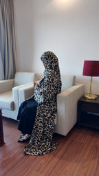 ZARA  Leopard Print Abaya by EZZAH