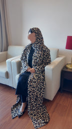 ZARA  Leopard Print Abaya by EZZAH